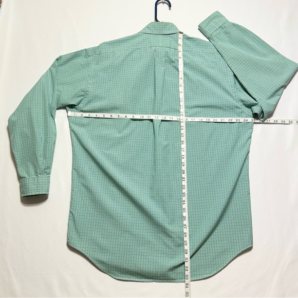 Ralph Lauren Men's Green Checkered Plaid Size M Shirt Excellent - Picture 5 of 7